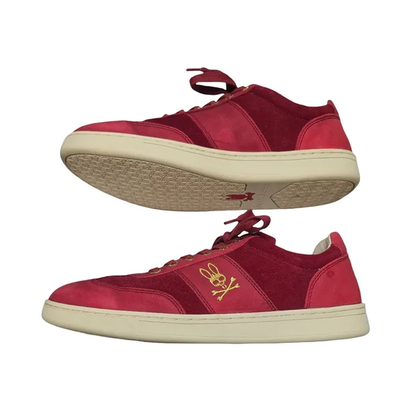 Psycho Bunny Sneakers Shoes Leather & Suede Trim Powerline Size 9.5 RARE - Picture 2 of 7